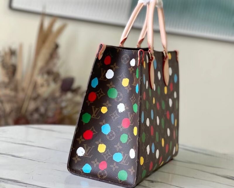 Louis Vuitton LV Onthego Polka Dot Pattern Handbags 35x28cm