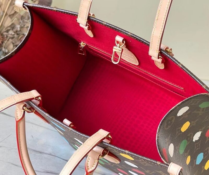 Louis Vuitton LV Onthego Polka Dot Pattern Handbags 35x28cm