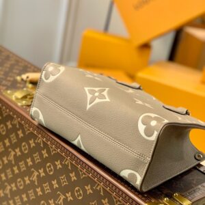 Louis Vuitton LV Onthego Woman’s Grey Cowhide Leather Handbags 25cm