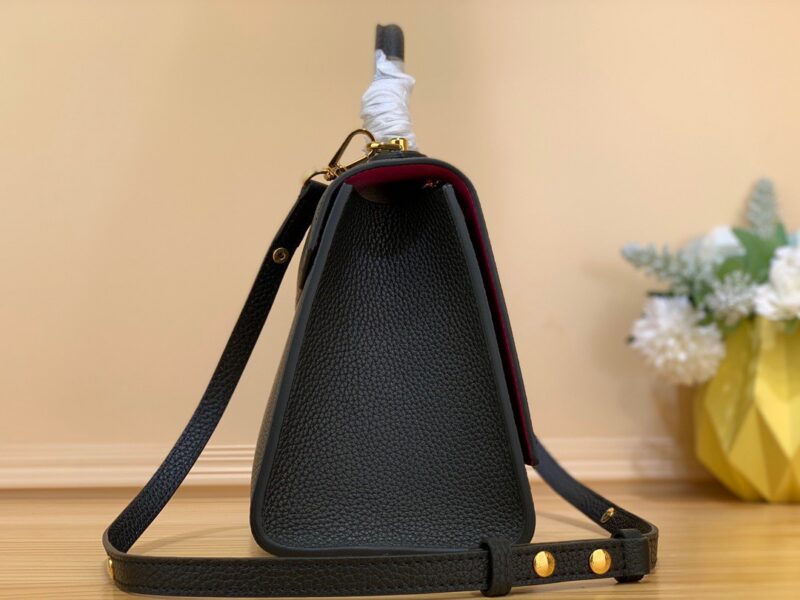 Louis Vuitton LV Twist Handle Replica Woman’s Black Handbags 17x25x11cm