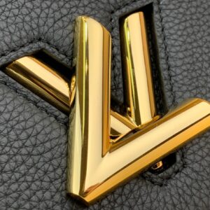 Louis Vuitton LV Twist Handle Replica Woman’s Black Handbags 17x25x11cm