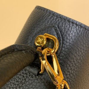 Louis Vuitton LV Twist Handle Replica Woman’s Black Handbags 17x25x11cm