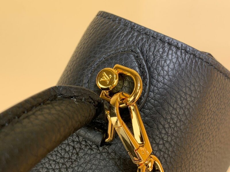 Louis Vuitton LV Twist Handle Replica Woman’s Black Handbags 17x25x11cm