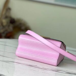 Louis Vuitton LV Twist Pink Handbags With Lock Gold 24cm