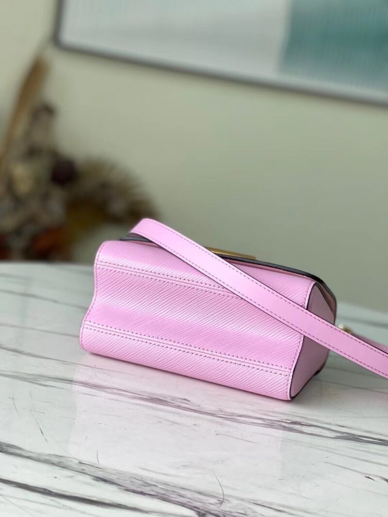 Louis Vuitton LV Twist Pink Handbags With Lock Gold 24cm