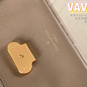 Louis Vuitton LV Vavin Super High Quality Brown Women’s Handbag with Sunken Monogram Pattern 25x18x10cm