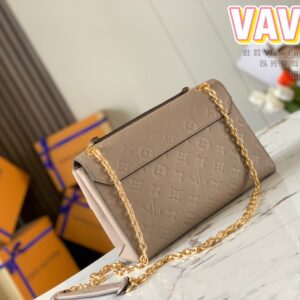 Louis Vuitton LV Vavin Super High Quality Brown Women’s Handbag with Sunken Monogram Pattern 25x18x10cm