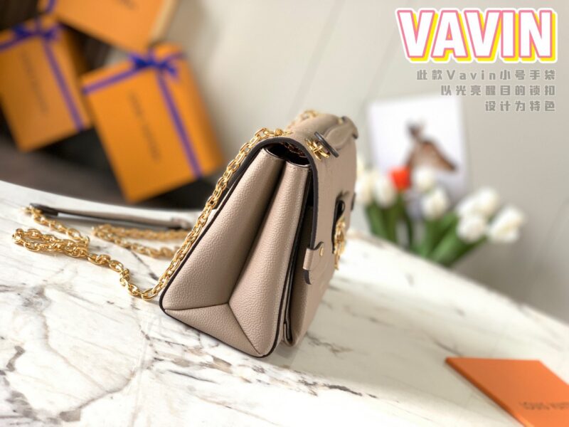 Louis Vuitton LV Vavin Super High Quality Brown Women’s Handbag with Sunken Monogram Pattern 25x18x10cm