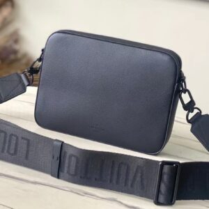 Louis Vuitton LV Fastline Men’s Handbag Black 23.5x18x7cm