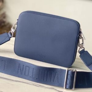 Louis Vuitton LV Fastline Men Handbags Blue 23.5x18x7cm