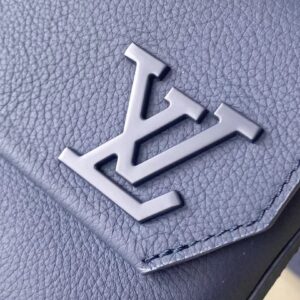 Louis Vuitton LV Fastline Men Handbags Blue 23.5x18x7cm