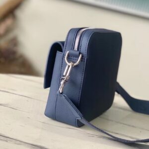 Louis Vuitton LV Fastline Men Handbags Blue 23.5x18x7cm