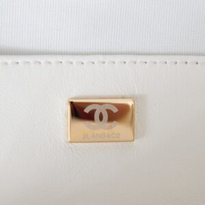Chanel The One Like Auth Handbags Smooth Leather Heart-Pattern Milk Lock Gold 16.5x18x6.5cm