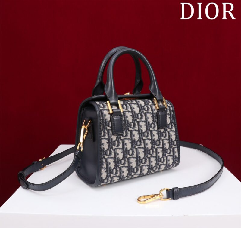 Dior 30 Montaigne Women’s Handbag Oblique Fabric 18.5x16x10cm