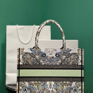 Dior Book Tote Super Quality Women’s Handbag Embroidered Fabric Size 36cm