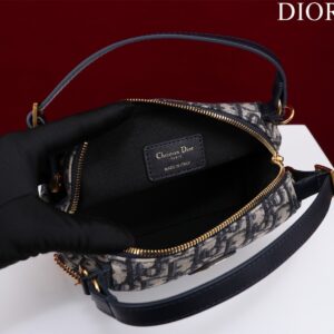 Dior Plaid Women’s Handbag, Glossy Leather, Replica 11 High Quality 20cm