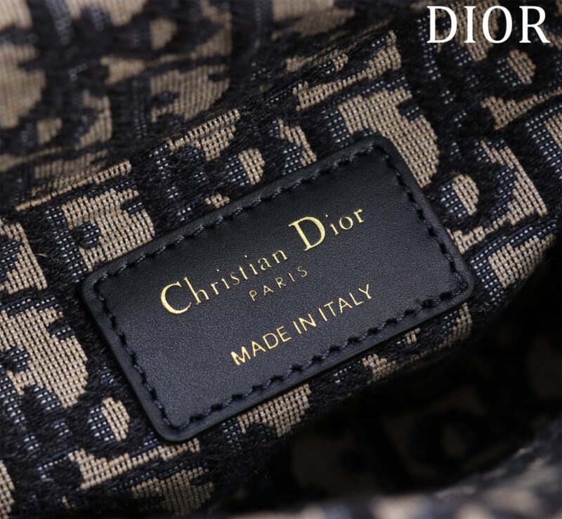 Dior D-Joy Lady Wicker Handbag Like Auth 22cm