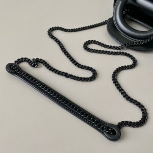 Dior Lady Matte Like Auth Women’s Handbag Black Diamond Pattern 17cm