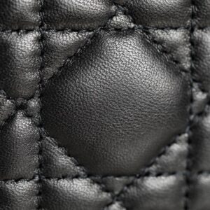 Dior My Lady Like Auth Women’s Handbag Black Silver Lock 20x16cm