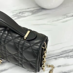 Dior Women’s Super Handbag Black Crossbody Bag 21×11.5cm