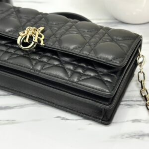 Dior Women’s Super Handbag Black Crossbody Bag 21×11.5cm