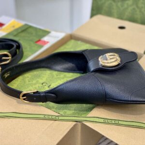 Tui-Xach-Nu-Gucci-Like-Auth-Mau-Den-28cm-12 Gucci Like Auth Women’s Handbag Black 28cm