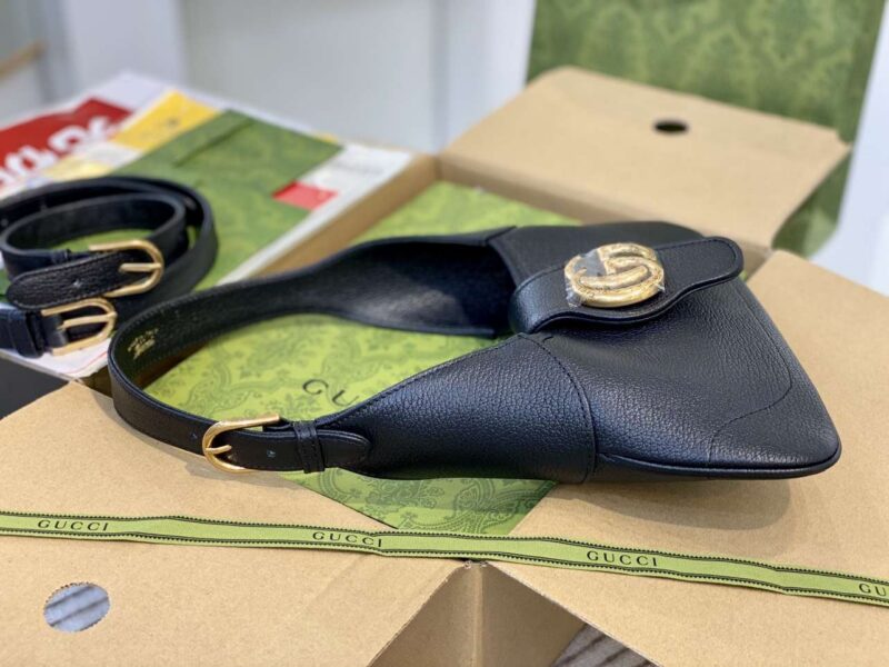 Tui-Xach-Nu-Gucci-Like-Auth-Mau-Den-28cm-12 Gucci Like Auth Women’s Handbag Black 28cm