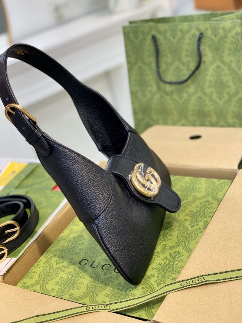 Tui-Xach-Nu-Gucci-Like-Auth-Mau-Den-28cm-13 Gucci Like Auth Women’s Handbag Black 28cm