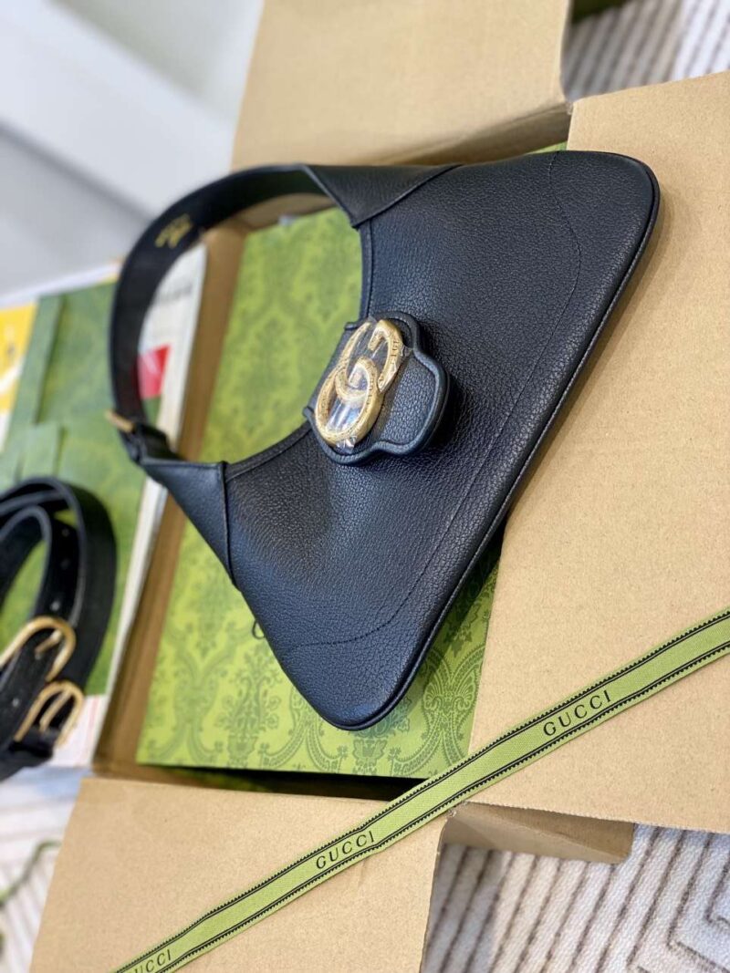 Tui-Xach-Nu-Gucci-Like-Auth-Mau-Den-28cm-14 Gucci Like Auth Women’s Handbag Black 28cm