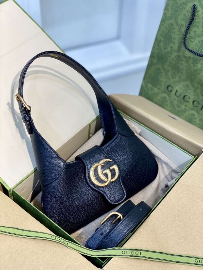 Tui-Xach-Nu-Gucci-Like-Auth-Mau-Den-28cm-16 Gucci Like Auth Women’s Handbag Black 28cm