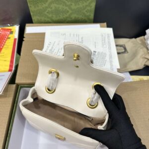 Gucci Marmont High Quality White Women’s Handbag 22cm
