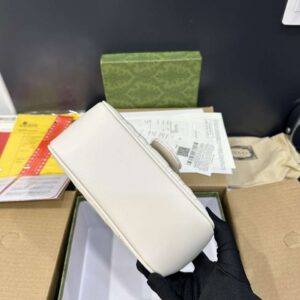 Gucci Marmont High Quality White Women’s Handbag 22cm