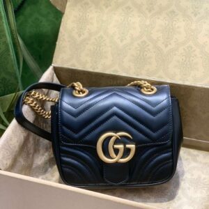 Gucci Marmont Rep 11 Women’s Handbag High Quality Black 20cm