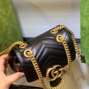 Gucci Marmont Rep 11 Women’s Handbag High Quality Black 20cm