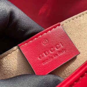 Gucci Marmont Replica 11 Women’s Handbag High Quality Red 22cm