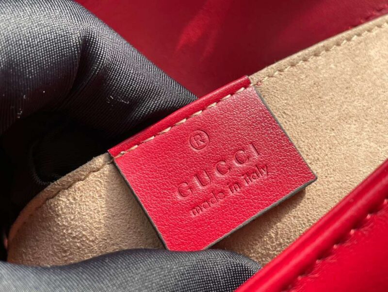 Gucci Marmont Replica 11 Women’s Handbag High Quality Red 22cm