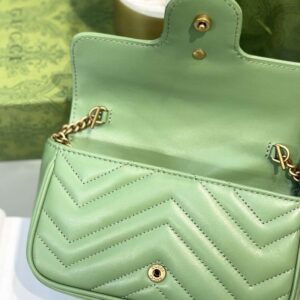 Gucci Marmont Women’s Super Handbag Avocado Color 22cm