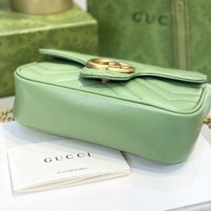 Gucci Marmont Women’s Super Handbag Avocado Color 22cm