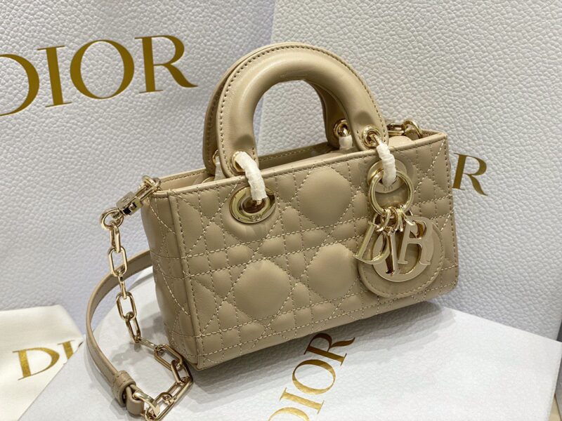 Dior Branded Women’s Handbag D-Joy Mini Bag Super Beige 16.5x6x10cm