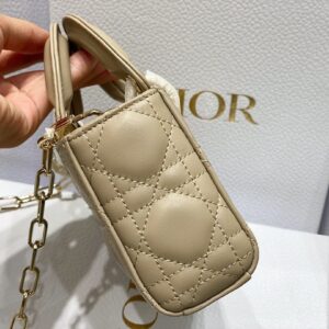 Dior Branded Women’s Handbag D-Joy Mini Bag Super Beige 16.5x6x10cm