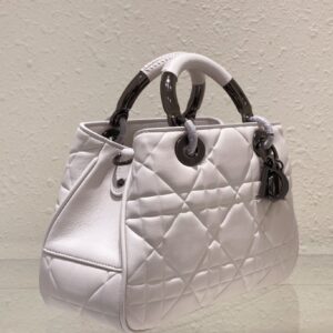 Dior Lady Luxury Branded Women’s Handbag Light Purple 24x18cm