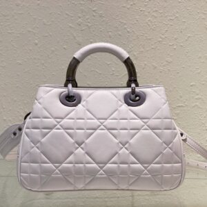 Dior Lady Luxury Branded Women’s Handbag Light Purple 24x18cm