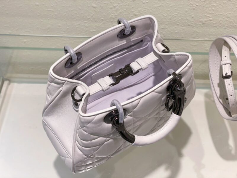 Dior Lady Luxury Branded Women’s Handbag Light Purple 24x18cm