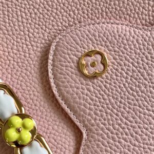 Louis Vuitton LV Capucines BB Pink Handbags Lock Gold 27x18x9cm