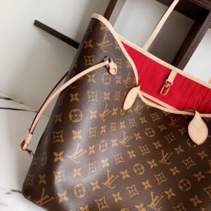 Louis Vuitton LV Neverfull Like Auth Handbags Brown Pattern 32x29x17cm
