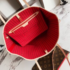 Louis Vuitton LV Neverfull Like Auth Handbags Brown Pattern 32x29x17cm