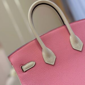 Hermes Birkin 25 Pink/Beige Customize Palladium Hardware