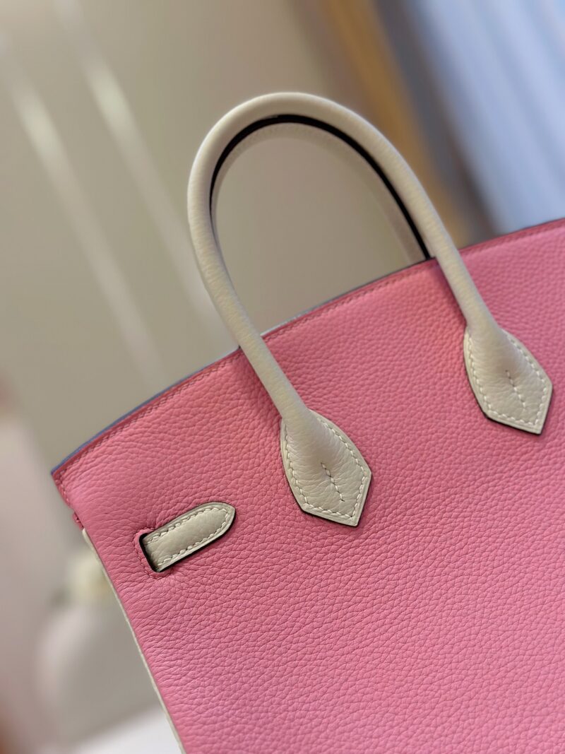 Hermes Birkin 25 Pink/Beige Customize Palladium Hardware