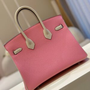 Hermes Birkin 25 Pink/Beige Customize Palladium Hardware