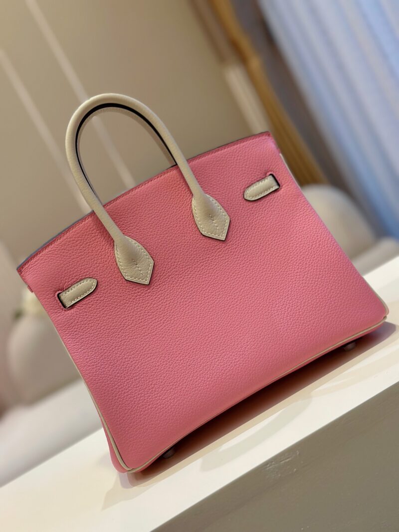 Hermes Birkin 25 Pink/Beige Customize Palladium Hardware